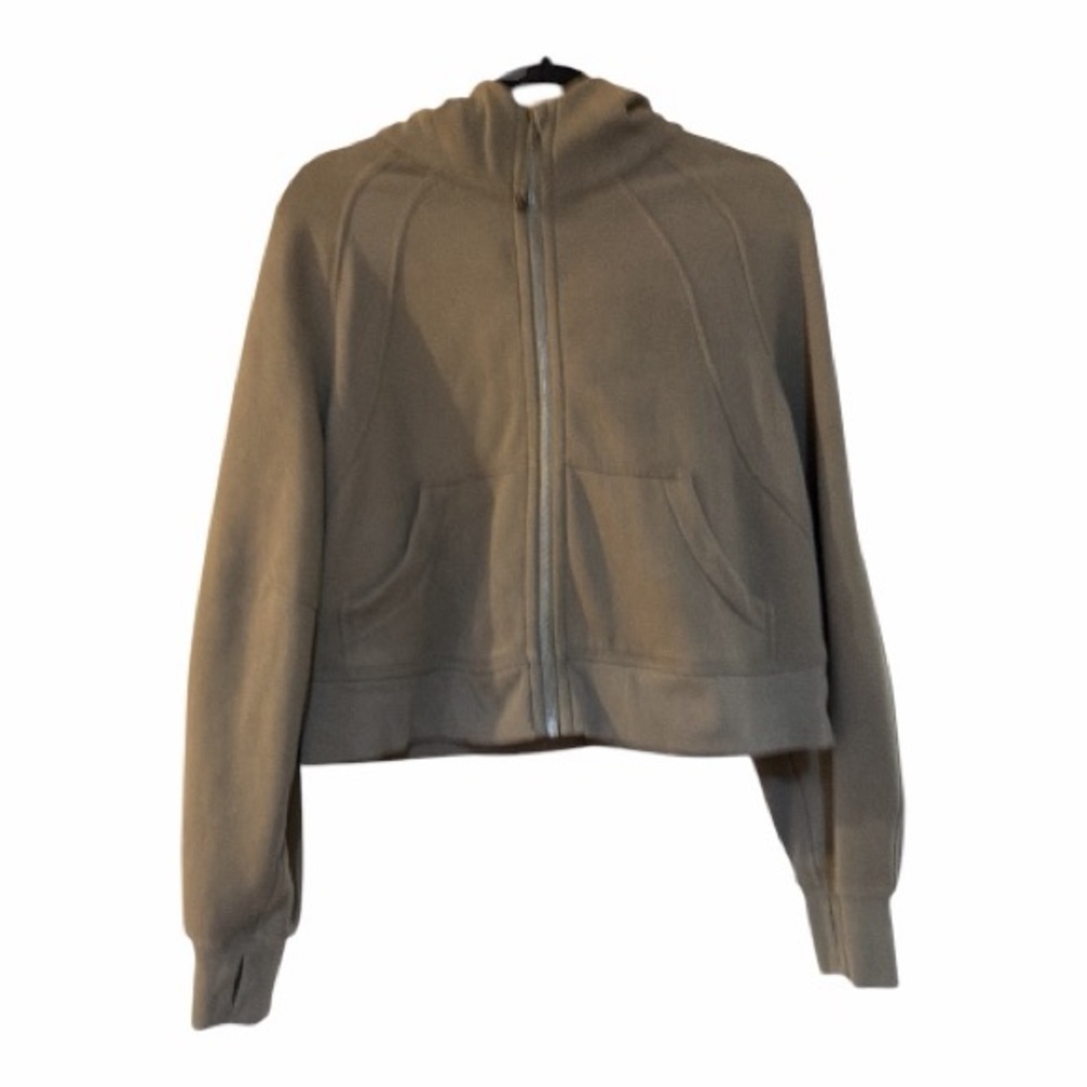 lululemon Scuba Hooded Zip-Up Jacket in Olive Green
